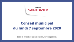 Ville de Saint-Dizier - Conseil municipal du 7 septembre 2020