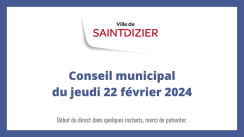 Conseil municipal du jeudi 22 février 2024