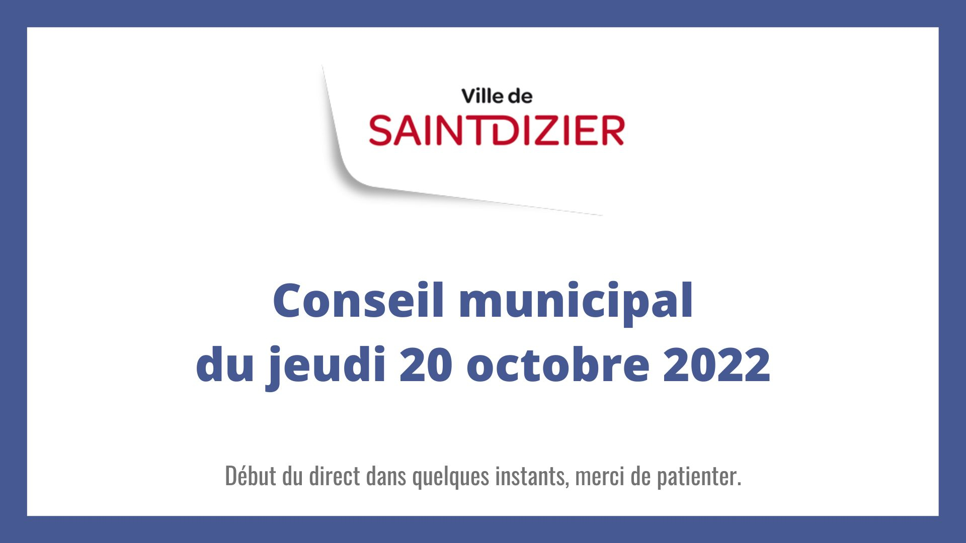 Conseil municipal du jeudi 20 octobre 2022