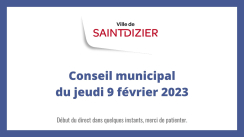 Conseil municipal du jeudi 9 février 2023