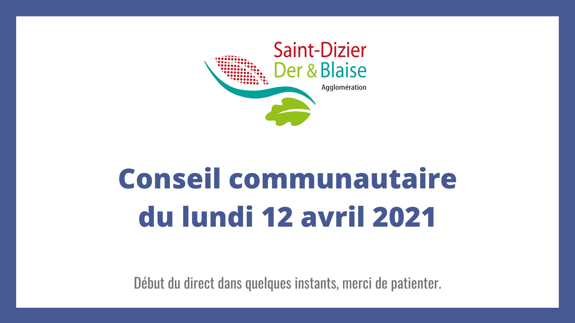 Conseil communautaire du lundi 12 avril 2021