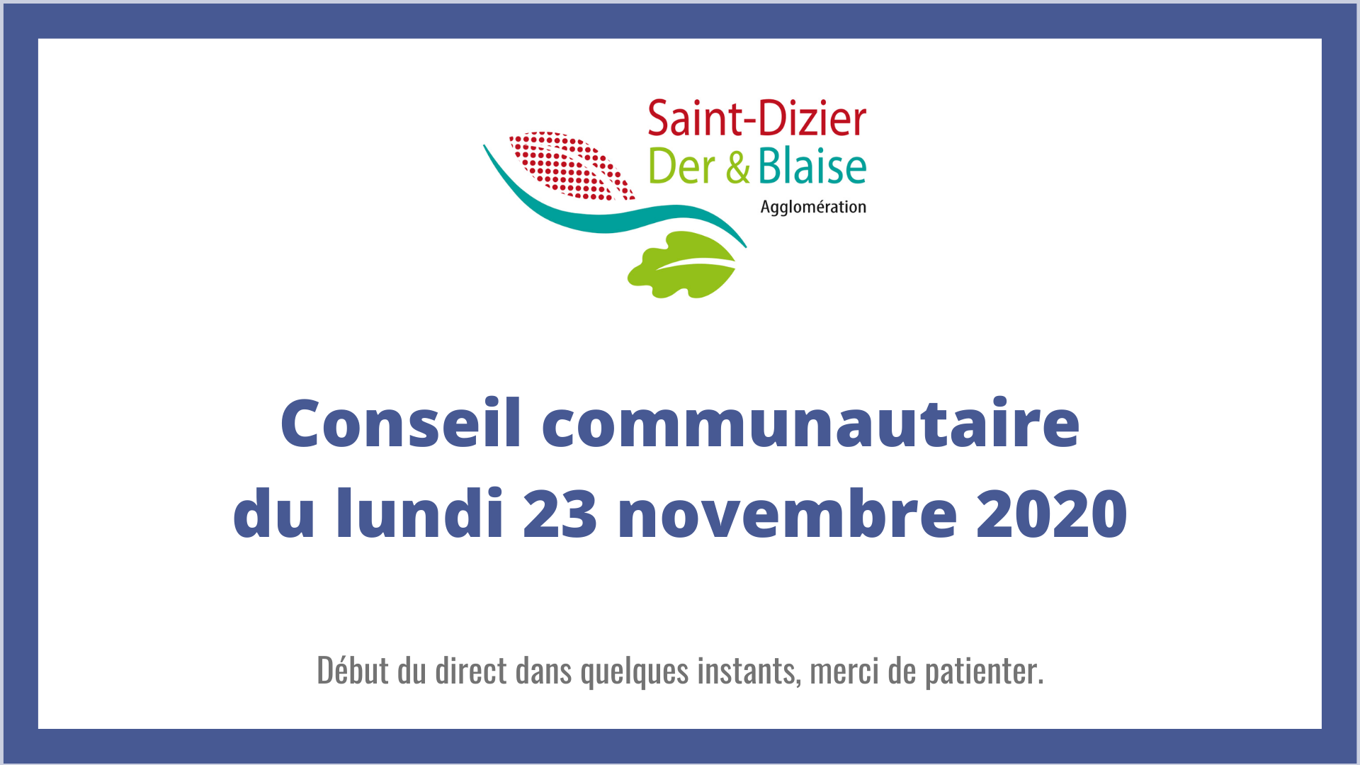 Conseil communautaire du lundi 23 novembre 2020