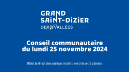 Conseil communautaire du lundi 25 novembre 2024